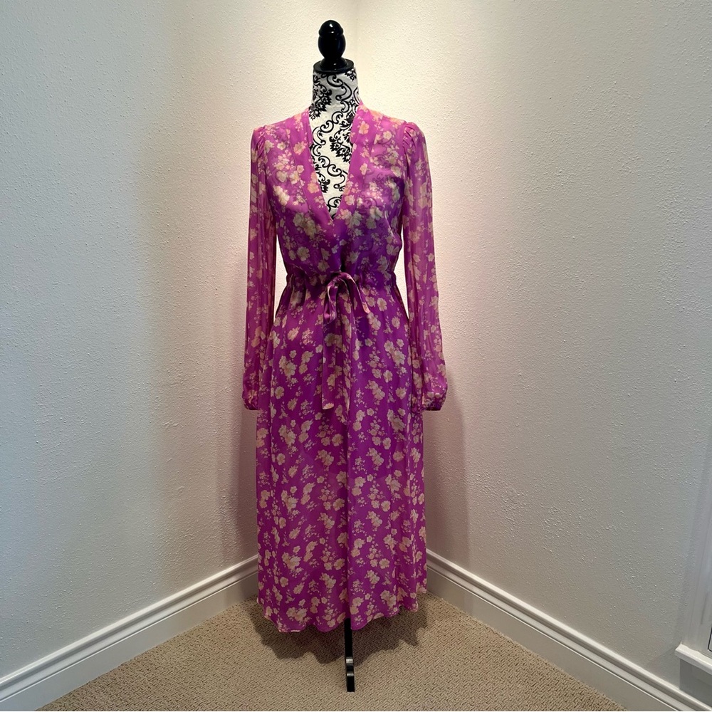 byTiMo Fuschia & Pink Floral Maxi Dress